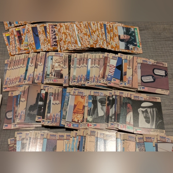 425+ Vintage 1991 Topps Pro Set Desert Storm Shield Series 1 2 3 Card Lot - Picture 3 of 5